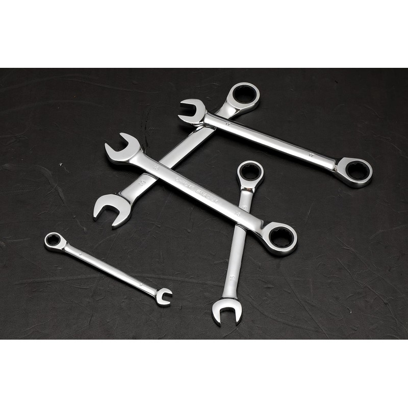 FLZOSPER 6mm Metric Ratchet Wrench,Box End Head 72-Tooth Ratcheting Combination