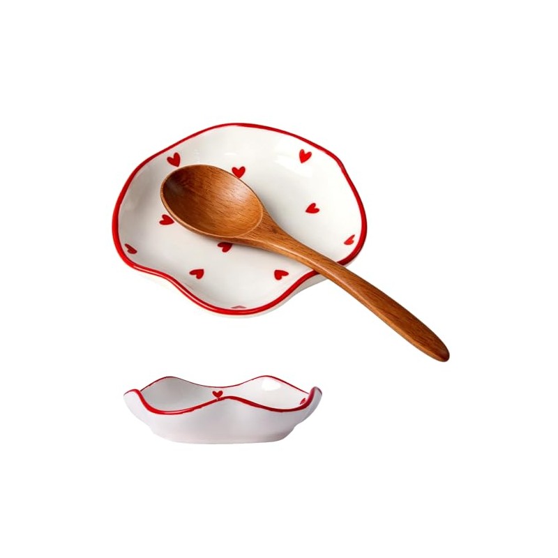 Ceramic Spoon Rest for Stove Top, 5.1 Inch Heat-Resistant Kitchen