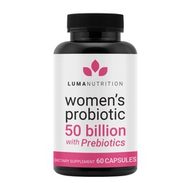 Luma Nutrition Probiotics for Women with Prebiotics - 50 Billion CFU - Formulated for Digestive, Immune & Feminine Support - 60 Capsules