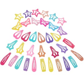 Healeved 36PCS Hair Clips for Girls Snap Hair Clips Non Heart Butterfly Barrettes Cute Toddler Hair Clips Metal Hair Clips Hair Barrettes for Women