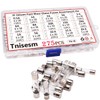 Tnisesm 275 Pcs Fast Blow Glass Fuses Assortment Kit 0.5A,