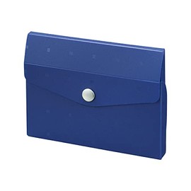 LIHIT LAB CUBE FIZZ Card Case, 10 Cards, Navy A-6002-11