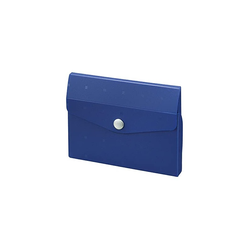 LIHIT LAB CUBE FIZZ Card Case, 10 Cards, Navy A-6002-11