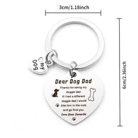 fuakUip Dog Dad Gifts,Dog Walker Gifts,Gift for Dogs Lovers,Father's Day Gift,Dogs Keyring,Labrador Presents,Black Labrador Presents