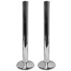 Aretro Chrome Effect Plastic 15mm Radiator Pipe Towel Rail Covers