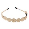 Shiny Queen Elizabeth Coin Headband For Girls and Women-Gold