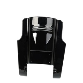 7" Angled Tri Bar Rear Fender Extension Stretched Filler for 2009-2017 Harley Touring Road King Street Glide Motorcycle Rear Mudguard Accessories (Gloss Black)