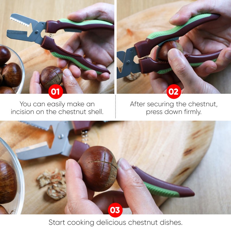 SEJONG COOK Chestnut Scissors SJ137
