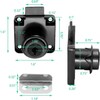 Jiozermi 4 Packs Drawer Lock with Keys, Desktop Lock with