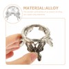 Didiseaon 2 Pcs Crystal Ball Stands, Silver Butterfly Sphere Display