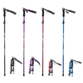 portable folding trekking poles RNR-0112 Purple/Long 3ea