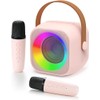 Kids Karaoke Machine, Mini Portable Karaoke for Girls Adults, with