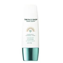 THE FACE SHOP Everyday Mineral Face Protection Cream Sunscreen SPF 50  1.7oz NEW