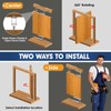 SKMYL Door Pivot Hinges,Invisible Hinge System with Ball Catch Hardware