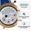 Watflow DN15 Vertical Water Meter with 1/2" NPT Couplings, Heavy