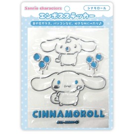 Sanrio Characters Embossed Sticker Emblem Sticker Car Sticker (Cinnamoroll)