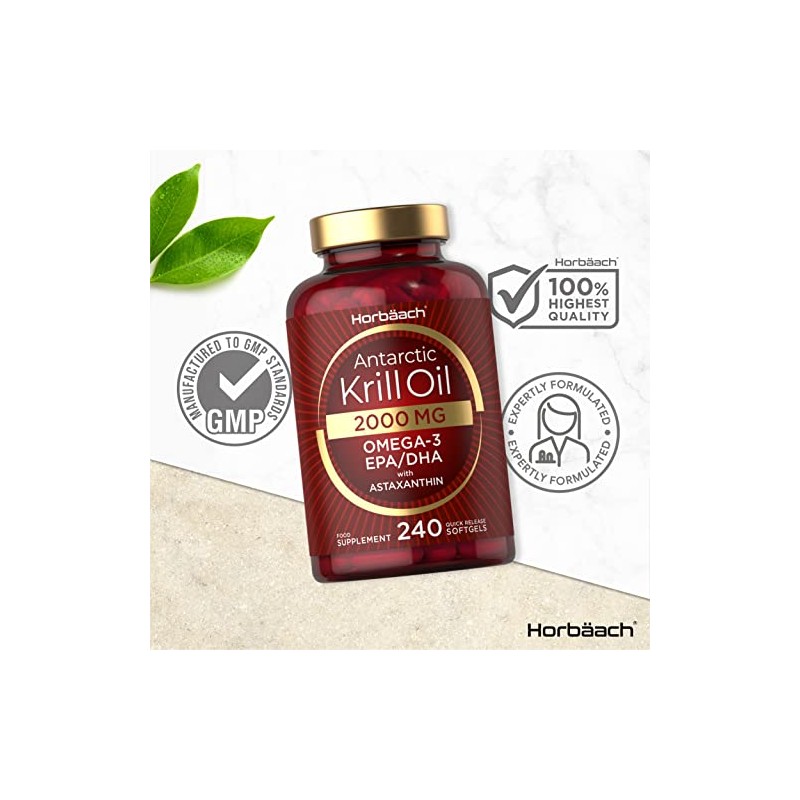 Antarctic Krill Oil 2000mg | 240 Softgel Capsules | High