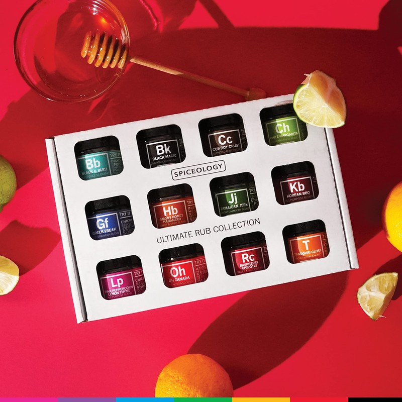 Spiceology – Ultimate Rub Collection – 12 Gourmet Spices &