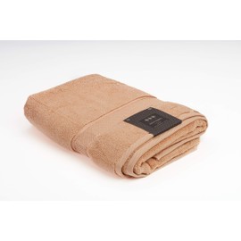 Towel To Gau Twisted Terry Bath Towel 70 x 140 cm Terry Cloth 600 g/m² 100% Cotton Shower and Bath Towel Colour Beige (Frosted Almond)