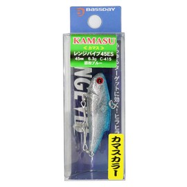 Bassday C415 Range Vibe 45ES Kamasu Lure, Silver Powder Blue
