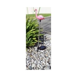 2 Pack Stainless Steel Flamingo Solar Light