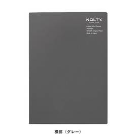 Noritsu NOLTY Note A5 Horizontal Ruled White Paper 192 Pages Gray NWL01