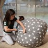 Wekapo Stuffed Animal Storage Bean Bag Chair Cover for Kids