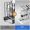 Mustorn 2 Pack Pots and Pans Organizer Under Cabinet, 21.6"