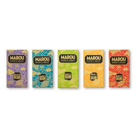 Marou Origins 5 Pack Full Size Bars | Five Vietnam Single Origin Bars, Dairy Free, Gluten Free, Soy Free | 5 x 80g Full Size Bars