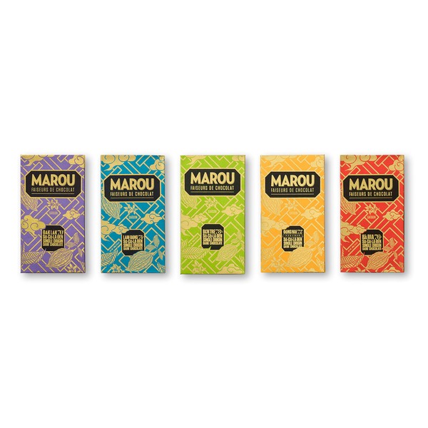 Marou Origins 5 Pack Full Size Bars | Five Vietnam