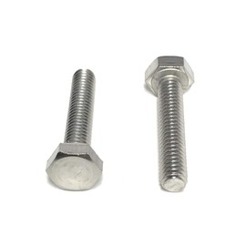 M4-.70 X 20 Hex Head Cap Screw Hex Bolts DIN933 (M4x20) Full Thread A2-70 Stainless Steel (25 Pieces)