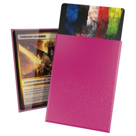 Ultimate Guard Cortex Outer Card Sleeves, 100 Standard Size TCG Sleeves, 66 x 91mm, Pink Back, Glossy Finish, No PVC & Acid-Free, High Clarity
