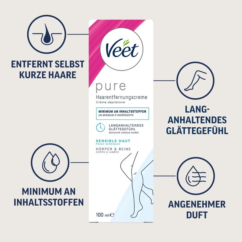Sensitive Hair Removal Cream for Silky Smooth Legs