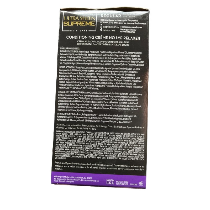 Ultra Sheen Supreme Relaxer Kit Regular (Pack of 2)