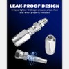 Comphic 2pcs Hydraulic Hose Repair Kit, Reusable, 2-Wire Reusable Hydraulic