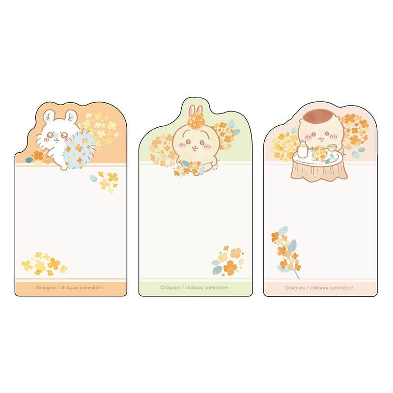 Sunstar Stationery S2840758 Chiikawa Sticky Notes, Die Cut, Mint