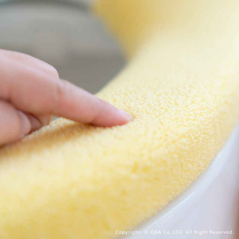 オカ(OKA) Provence Ciel Toilet Seat Cover, O-Type Exclusive Type, Yellow