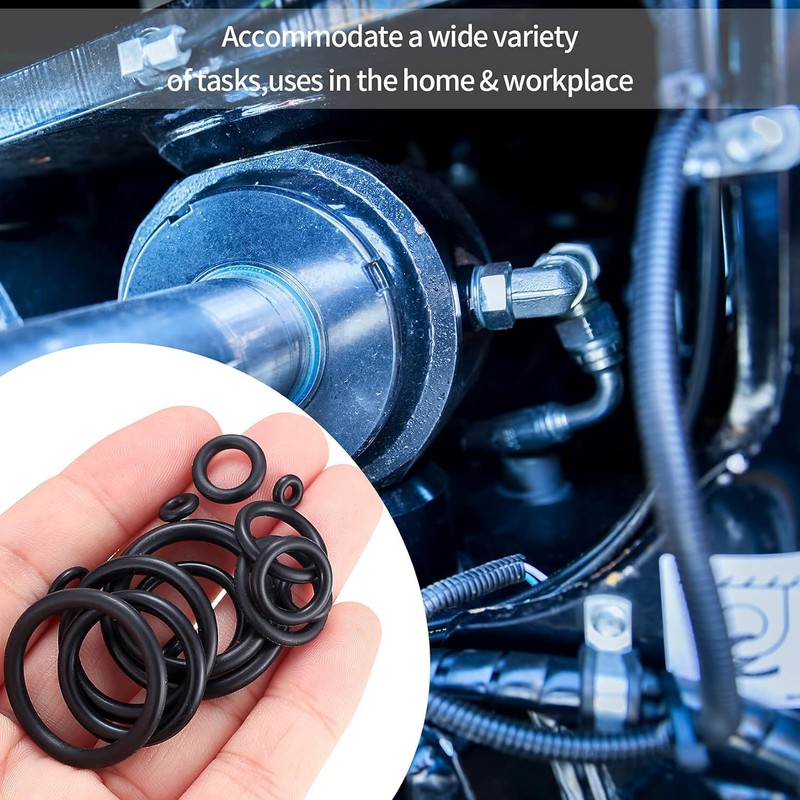 400 Pcs O-ring Seals, 24 Sizes Rubber Electrical Gasket Kit,