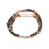 for Xiaomi Mi Band 7 Leather Strap Metal Snap Retro