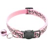 Reflective 2 Pack Breakaway Cat Collars with Bell Leopard Pattern