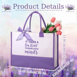 Funnymoom 10 Pcs Teacher Appreciation Gifts Set Thank You Teacher Ideas Gifts Best Teacher Retirement Appreciation Presents Funny Birthday Souvenirs for Back to School Graduation(Purple)