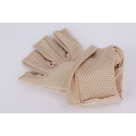Women's Fingerless Gloves, UV Protection, Cotton, Soft, Thin, Short Gloves, UV Protection, Sunscreen, Anti-slip, Mesh, Fingercut Gloves, Cycling Gloves, Compatible with Smartphones, Driving, Bicycle, Commute, Summer, Spring, Autumn, Stylish, Popular Gift