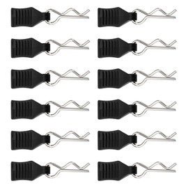 Vyqrx 12 Pcs Rc Body Clips RC Body Shell Pins, for 1/10 1/12 1/16 Scale RC Models,Remote Control Car Shell R-Type Pins for Rc Car Accessories