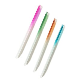 AIMALL 8-Pack Premium Crystal Glass Nail Files - Colorful, Durable Manicure Tools for Acrylic and Natural Nails, Double-Sided Buffer Files, Perfect for Art & Gel Nails