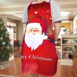 Christmas Aprons Funny Christmas Baking Aprons Christmas Cooking Apron Christmas Kitchen Aprons for Christmas Restaurant House Kitchen Supplies for Chef Women Men Home Kitchen Cooking Baking