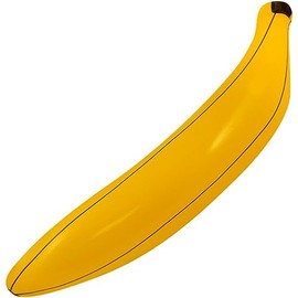 Henbrandt Inflatable Banana 80cm Kids Toy Monkey Costume Safari Party Decorations Jungle Blow Up Inflatable Toys Pool Party Photo Booth Props Fancy Dress Accessory
