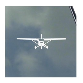 Cessna 172 Pilot Front View Vinyl Sticker Decal KLO Graphics Skyhawk Travel Flight Training