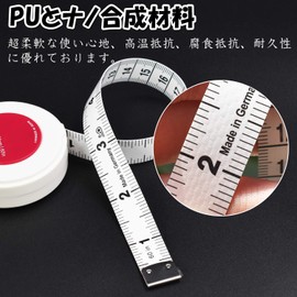 FEELCAT Tape Measure, Self-Winding Tape, 59.1 inches (150 cm) / 60 inches (150 cm) / 60 inch Double-Sided, Tape Measure, PU & Nano Materials, Ultra Flexible, High Temperature Resistance, Tailor