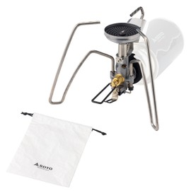 SOTO ST-350 Single Burner with Micro Regulator (High Firepower, Wind Resistant), CB Can, Lightweight, Compact, Storage Pouch Included, Solo Duo, Camping, Trekking, Climbing, Regulator Stove, TriTrail
