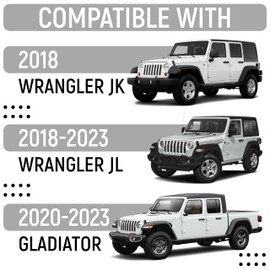 Sun Visor Repair Kit, Aluminum Alloy American Flag Sun Visor, Compatible with Jeep Wrangler JK 2018, JL 2018-2023, Gladiator 2020-2023